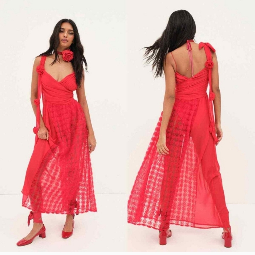 🍋For Love & Lemons Hannah Maxi Dress - Picture 3 of 16